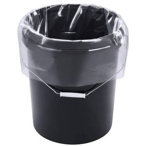 lot 58176 image: Xsourcer 5 Gallon Bucket Liner Bags for Marinating and Brining, Food Grade, BPA Free, Extra Heavy Duty Leak Proof, Great for Food Storage, 4Mil, Pack of 24 - Retail $23