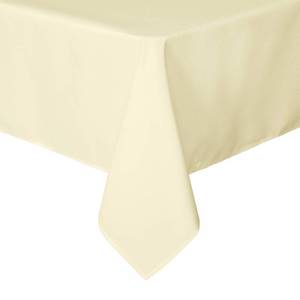 lot 58178 image: sancua Square Tablecloth - 60 x 60 Inch - Water Resistant Spill Proof Washable Polyester Table Cloth, Decorative Fabric Table Cover for Dining Tables, Buffet Parties and Camping, Beige - Retail $12