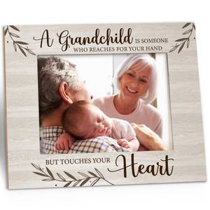 lot 58185 image: Kneaotoaji New Grandparent Picture Frame - Grandparents Gifts, First Time Grandparents Gifts, Grandchildren Grandkids 5x7 Picture Frame, Grandma Wooden Picture Frames for Tabletop or Wall Hanging - Retail $17