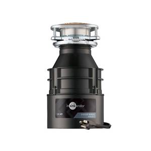 lot 61658 image: InSinkErator Badger 5 Garbage Disposal with Power Cord, Standard Series 12 HP Continuous Feed Food Waste Disposer, Badger 5 WC, No Size, BlackGray - Retail $138