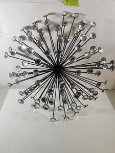 lot 99 image: Rhinestone Starburst Wall Art Sculpture