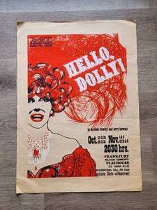 lot 138 image: Hello Dolly Theatre Poster