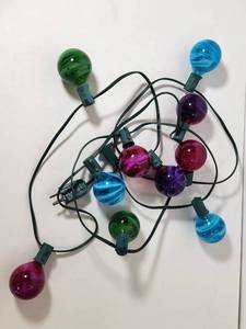 lot 176 image: Multi-Color Glass Globe String Lights