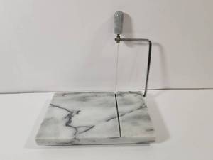 lot 276 image: Marble Cheese Slicer with Stainless Steel Wire