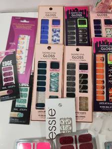 lot 297 image: Huge Lot Of Stick On Nails And Accessories