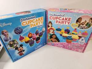 lot 332 image: Disney Enchanted Cupcake Party Board Games Set
