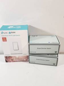 lot 360 image: Smart WiFi Light Switch and Dimmer Switch Bundle