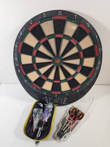 lot 363 image: Halex Electronic Dartboard with Steel Tip Darts and Carrying Case