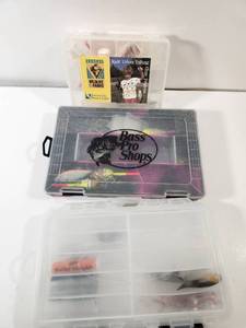 lot 365 image: Fishing Tackle Boxes with Lures and Accessories
