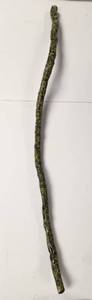 lot 379 image: Hand Carved Wooden Walking Stick with Snake Pattern
