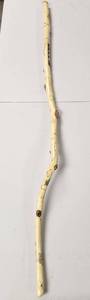 lot 382 image: Handcrafted Bamboo Walking Stick with Decorative Elements