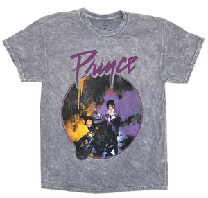 lot 2546 image: Prince Purple Rain Tour T-Shirt Gray Cotton