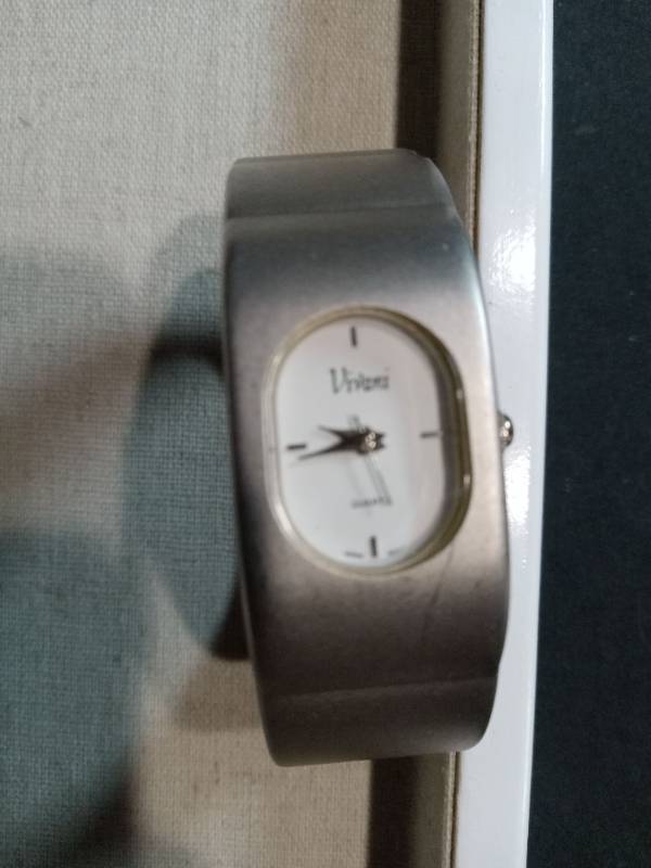 lot 3507 image: Voice Brand Ladies Silver Tone Bangle Watch