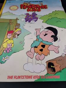 lot 4393 image: The Flintstone Kids Super Size Coloring Book - Go Camping Theme