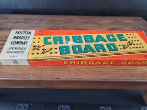 lot 4315 image: Milton Bradley Cribbage Board Game Classic