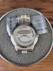 lot 4322 image: Rubbermaid Promotional Watch with Metal Band