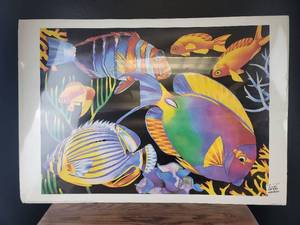 lot 4338 image: Tropical Fish Underwater Scene Print