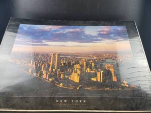lot 4341 image: New York Lower Manhattan Aerial View Poster