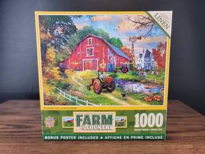 lot 3622 image: Master Pieces Homestead Farm 1000 Piece Puzzle