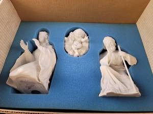 lot 3651 image: White Porcelain Dancing Figure Sculpture