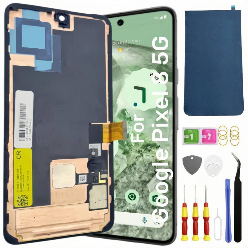 lot 44587 image: AMOLED Original for Google Pixel 8 5G LCD Screen Replacement for Google Pixel 8 Touch Digitizer Display Screen Assembly GKWS6 G9BQD with Frame Toolkit - Retail $119