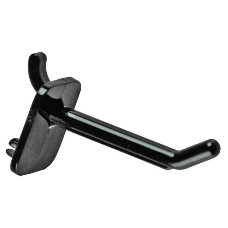 lot 50847 image: Azar Plastic 800002-B 2-Inch Lexan Pegboard hook, Black , 50-Pack, 2 Inch - Retail $12