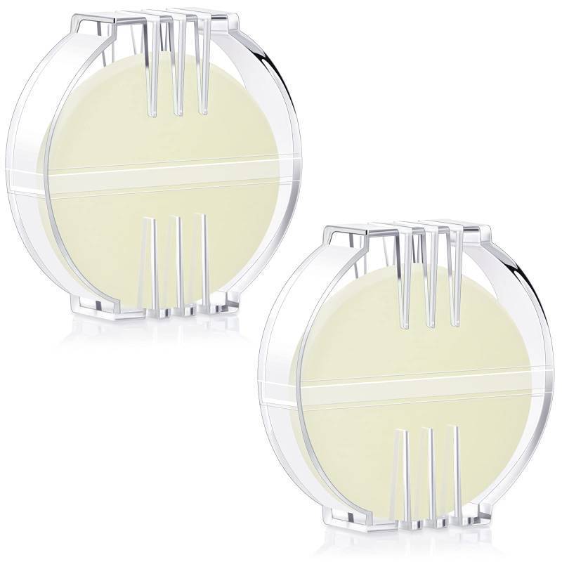 lot 58866 image: Maitys 2 Pcs Thread Wax Thread Conditioner Beeswax for Hand Sewing Embroidery Beeswax Floss Conditioner for Quilting Sewing Strengthening Line Embroidery Wax (Colorless,Clear Case) - Retail $7