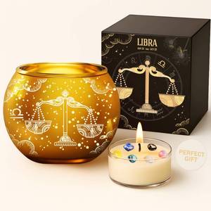 lot 51016 image: AOVILA Birthday Gifts for Women Libra Candle Gift Set Christmas Valentines Mothers Day Graduation Anniversary Mom Friendship Her Sisiter Home Decor - Retail $20