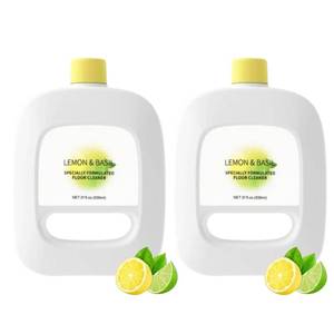 lot 51055 image: THNGFN Floor cleaning solution compatible with Narwal FreoFreo X UltraJ4J3J2J1 Lemon & Basil Scented 930ml(31fl.oz) Multi-Surface decontaminating Floor Cleaning Fluid(2 pack 62.9 fl.oz) - Retail $33