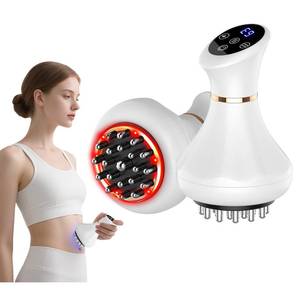 lot 51062 image: GDQ Lymphatic Drainage Massager & Anti Cellulite Massage Tool,Body Sculpting Machine,Helps Reduce Stretch Marks & Cellulite, Pain Relief Devices for Sciatica Nerve, Arms, Hip, Legs, Muscle (White) - Retail $35