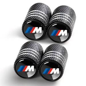 lot 58195 image: Tire Valve Stem Caps for BMW M 3 5 7 X1 X3 M3 M5 X1 X5 X6 Series Metal Car Wheel Air caps Auto Valve Stem Caps Accessories 4 Pcs Black - Retail $10