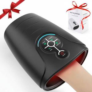 lot 58205 image: AERLANG Hand Massager Hand Massage Machine with Heat and Compression Birthday Gifts for Women Husband Gifts Electric Hand Massager for Arthritis and Carpal Tunnel Cordless Massagers - Retail $32