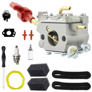 lot 58225 image: 753-08517 Carburetor for Troy-Bilt TB27BEC TB27BH TB27VH Craftsman B235 B250 BV245 BV250 316791650 316791770 41AR27AV791 MTD 41BS2BVG799 41BS2HBC799 Leaf Blower with Air Filter kit - Retail $24