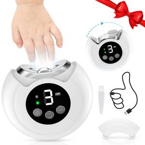 lot 58246 image: 2-in-1 Electric Nail Clipper, Baby Nail Clipper with File & 3 Speed Gears, Baby Nail Trimmer Electric with LED Light & Storage Box, Automatic Nail Clippers for Baby, Adult, Seniors - Retail $30