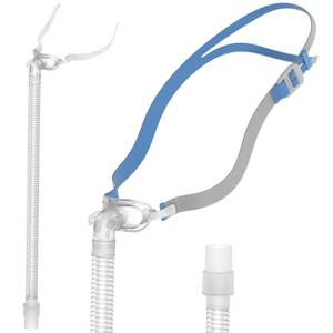 lot 58250 image: Replacement Set for P10 Series, Includes Headgear, Frame, Tube, Clips in One Pack, Snug Fit & Durable Replacement - Retail $33