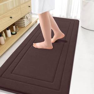 lot 61670 image: Arotive Memory Foam Bathroom Rug Mat 70x24, Ultra Soft and Absorbent Bath Mat, Machine Wash Dry, Comfortable Bath Rug Carpet for Bathroom Floor, Tub and Shower, Brown