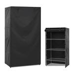 GNarbor Waterproof Wire Shelving Cover,Dustproof Protection for Storage Racks,Ideal for Outdoor Indoor Wire Shelving and Pantry Shelves,420D Plaid PU Coating,36"x24"x72'',Black - Retail: $40