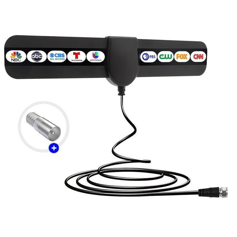 lot 32854 image: TV Antenna, 2025 New Digital Antenna for Smart TV, Support 360° Reception 4K 1080p All TVs for Local Channels, Smart Switch Amplifier Signal Booster -10.5ft Coax HDTV Cable, Portable Antenna Indoor - Retail $9