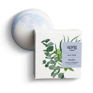 lot 2437 image: Sprig by Kohler Eucalyptus  Mint Bath Bomb, Natural Botanicals &amp Premium Skincare Ingredients (Shea Butter, Coconut Oil, &amp Kaolin Clay) to Cool and Refresh - Breathe