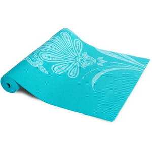 lot 2503 image: Tone Fitness Floral Yoga Mat - Blue(5mm) - Retail $49