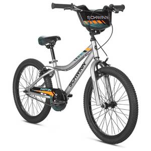 lot 2531 image: Schwinn Piston 20 Youth Bike - Silver - Retail $170