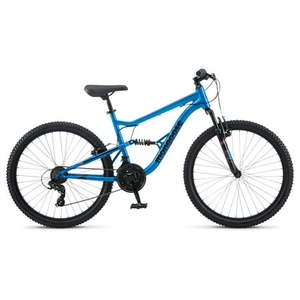 lot 2544 image: Mongoose Limestone Mountain Bike  26 Inch Wheel  Blue - Retail $290