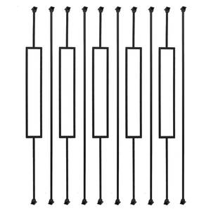 lot 2559 image: Sidasu 10-Pack Iron Balusters Staircase Rectangular Hollow Stair Spindles Square Craft Spindles Balusters 12 Square Balusters for Staircase Interior with Iron Baluster Swivel Shoes - Retail $97