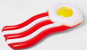 lot 2563 image: Sun Squad Bacon and Egg Pool Float&nbsp