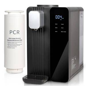 lot 2564 image: Countertop Reverse Osmosis System Water Filter - 5 Stage RO Water Filtration System, No Installation Portable Home Water Purifier, TDS &amp Filter Monitor, 31 Pure to Drain, Black - Retail $200
