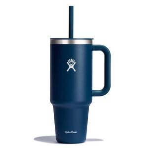 lot 2568 image: Hydro Flask 40oz All Around Travel Straw Tumbler - Indigo Vacuum-Insulated, BPA-Free&nbsp