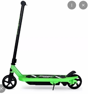 lot 2574 image: Hyper Jammer Kids 12V Electric Scooter Green - Retail $89