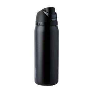 lot 3578 image: Owala 32oz FreeSip Stainless Steel Water Bottle - Very Very Dark