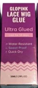 lot 3581 image: GloPink Lace Wig Glue Ultra Glued 1.3 Oz  - Retail $15