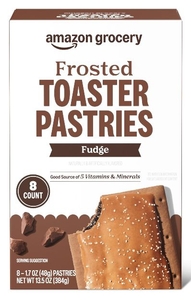 lot 3586 image: 2 Boxes Amazon Grocery Frosted Toaster Pastries Fudge 8 Count&nbsp
